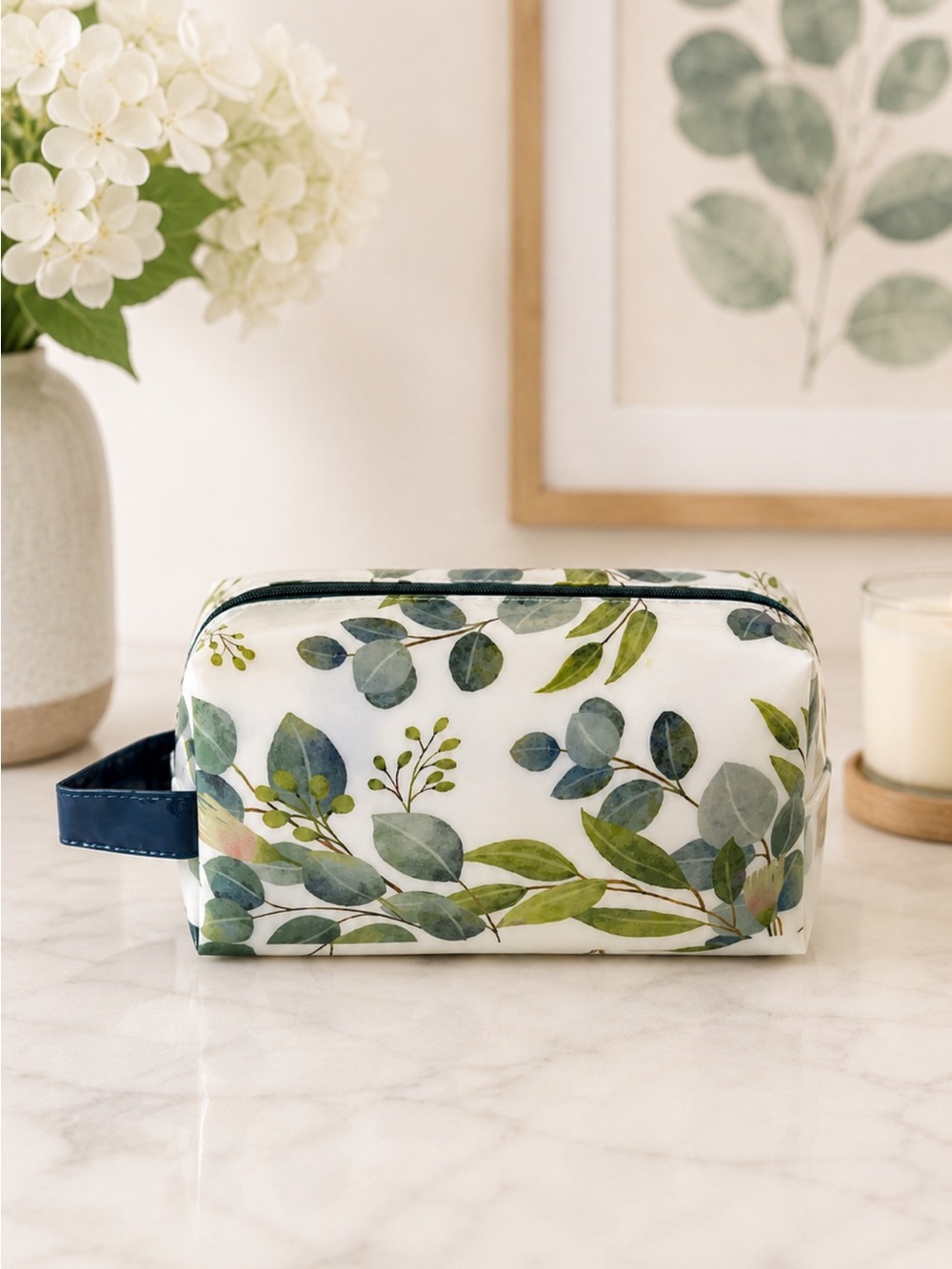 New Waterproof Eucalyptus Cosmetic Bag Travel Toiletry Makeup Pouch